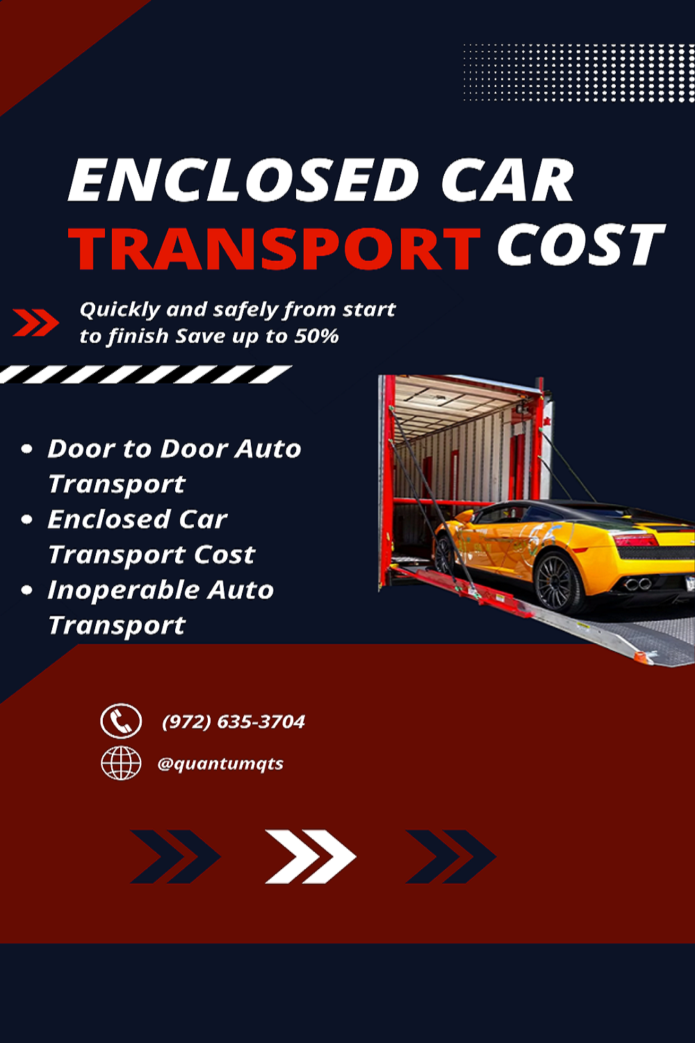 Enclsoed car Transport cost