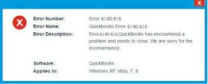 quickbooks error 6190