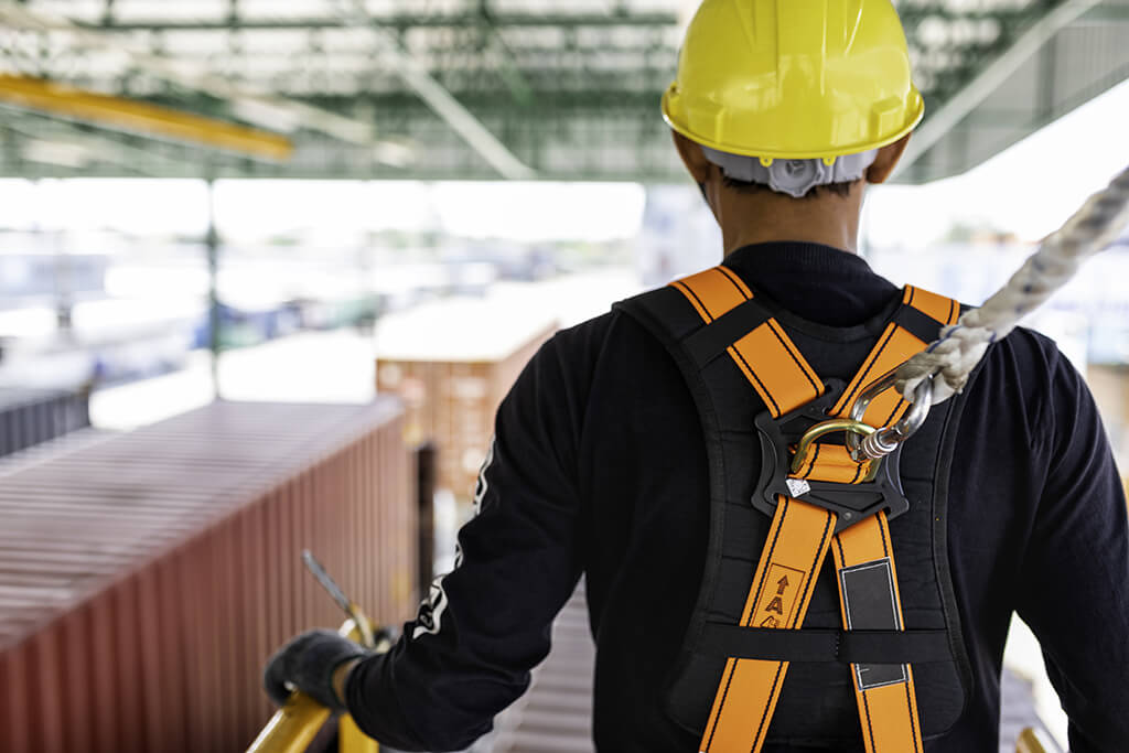 safety harness for roofing