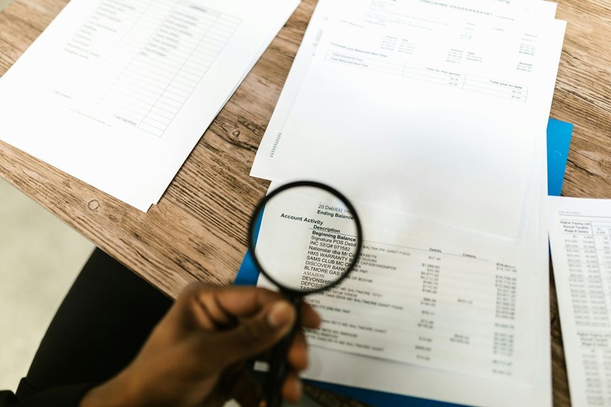 names and account activity details collection